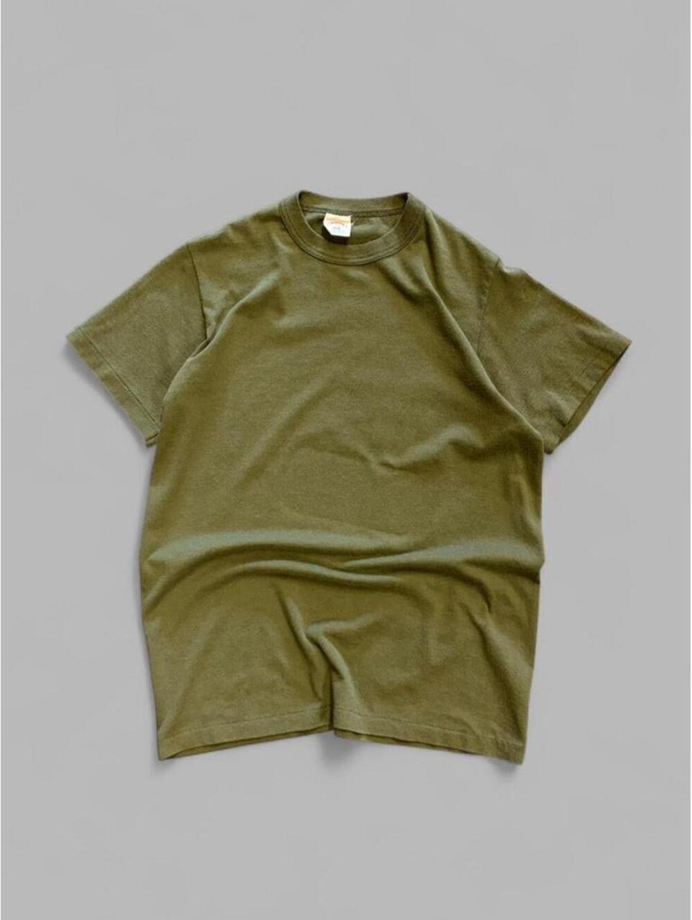 Vintage 80s Olive Green Blank Tee